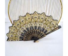 1pc Elegant Ladies' Ancient-Style Dance Folding Hand Fan,Perfect For Music Festival,Party,Model Show And Runway,Costume Decor Props. SKU: sc2404185690877212