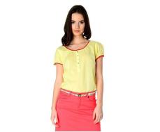 ASYMMETRY Желтая женская блузка 501176255