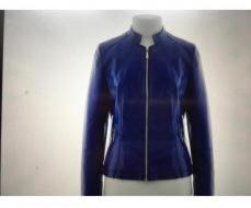  Куртка из PU-кожи AB-1623 синий электрик