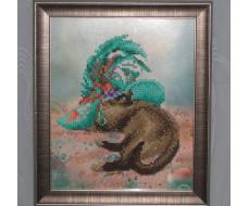 Алмазная вышивка (мозаика) «Тайская кошка» из закупки «Сима-Ленд» моего любимого организатора аХалёнКи