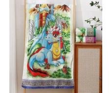 Махровое полотенце "Мифический дракон" 50*90 см. хлопок 100%