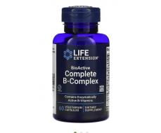 Life Extension, полный биоактивный комплекс витаминов группы B, 60 вегетарианских капсул
