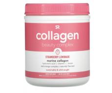 -20% комплекс Collagen Beauty, морской коллаген, клубничный лимонад, 180 г (6,34 унций)