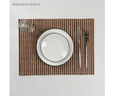 Салфетка кухонная «Соломка коричневая», 45×30 см