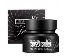 Крем для лица с муцином черной улитки Farm Stay Black Snail All in One Cream