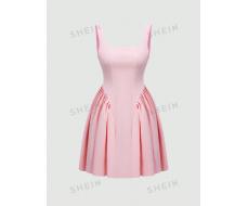 Женское платье SHEIN MOD с открытой спиной, утягивающее талию АРТИКУЛ: sz2311154526061222