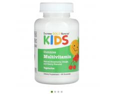 Поливитамины для детей в жевательных таблетках, без желатина, с ягодным и фруктовым вкусами, 60 жевательных таблеток