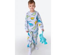 Артикул: HF00921 Хлопковая пижама для мальчика из футера с начесом