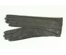 Перчатки женские Harmon Moda Арт.:331 black ( шёлк ) 40 cm