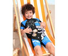 Boys" (Little) Astronaut Print Swimsuit For Summer Beach Vacation SKU: sk2403053244944434