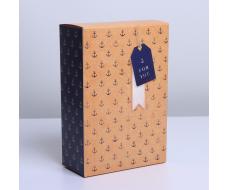 Коробка складная «Якоря», 16 × 23 × 7.5 см
