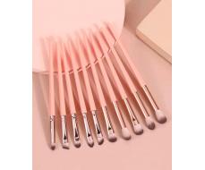 10pcs Pink Eye Makeup Brush Set