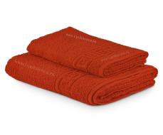 70*140 см  Полотенце махровое гладкокрашенное  Красный)