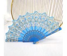 1pc Elegant Ladies' Ancient-Style Dance Folding Hand Fan,Perfect For Music Festival,Party,Model Show And Runway,Costume Decor Props. SKU: sc2404185690877212