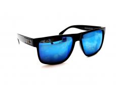 Распродажа солнцезащитные очки R 1428 черный глянец голубой