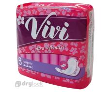 Гигиенические прокладки VIVI ULTRA SOFT MAXI, 8шт, 5 капель