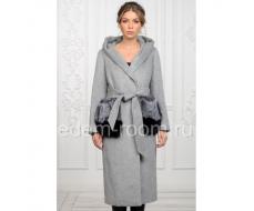 Женское пальто с капюшоном  Артикул:P-1056-S