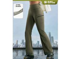 In My Nature Women's Simple Solid Color Slim Fit Outdoor Trousers