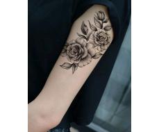 ПРИСТРОЙ!!!   Tattoo Sticker,1 Sheet Flower Pattern Temporary Tattoo For Women,Tattoo Stickers Adults,Realistic Tattoo Flower,For Women and Girls Black Friday