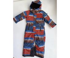 Горнолыжный комбинезон Reima детский, съемный капюшон, светоотражающие элементы, капюшон, утепленный, размер 104, синий, красный