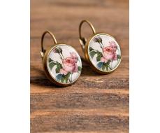 1pc Floral Print Earrings Copper Jewelry SKU: sj2109191011215924