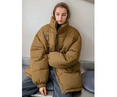 SHEIN COLDBREAK Утепленная куртка с заплатой с молнией SKU: swouter30210528350