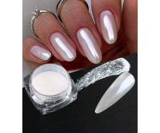 ПРИСТРОЙ!!! Втирка Black Friday Gorgeous Pearl White Nail Art With Mirrored Holographic Chrome - Mirror Nail Powder Pigment DIY Nail Charms Nail Gems Nail Supplies