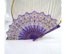 1pc Elegant Ladies' Ancient-Style Dance Folding Hand Fan,Perfect For Music Festival,Party,Model Show And Runway,Costume Decor Props. SKU: sc2404185690877212