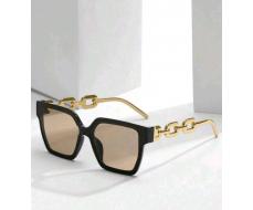 Oversized Square Frame Tinted Lens Fashion Glasses For Beach &Club Parties