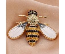 Брошь 3 см Cute Rhinestone Bee Brooch Women Party Accessories Insect Faux Pearl Corsage Brooches Cardigan Suit Clothing Accessories Gift SKU: sj2310186490158333