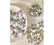 20шт Women's Y2k Five-Pointed Star Shaped Metal Hair Clips, Suitable For Daily Use Street SKU: sc2308191175442587