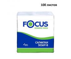 Бумажные салфетки Focus  24х24 100 шт