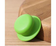 Ручка для крышки на посуду, d=6 см, с саморезом, цвет зелёный