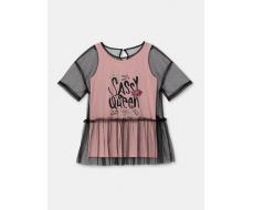 CSJG 63053-27-307 Платье модель "туника" для девочки, розовый
