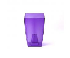 Горшок для орхидей 2 л, 12,5 х 19,5 см пластик прозрачно-фиолетовый