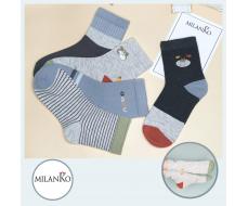 5- 8 лет Детские хлопковые носки  MilanKo D-222