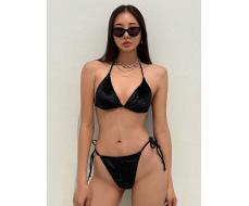 DAZY Women Halter Neck Bikini Set For Holiday With Stylish Swimwear And Strappy Bottoms SKU: sz2402266633790702