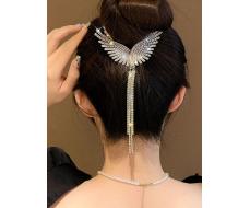 Элегантное крыло со стразами и искусственным жемчугом, украшающее коготь для волос АРТИКУЛ: sc2303208298110117
