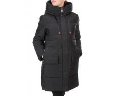 8966 BLACK Пальто зимнее женское CLOUD LAG CAT (200 гр. холлофайбер)