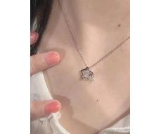 1pc Minimalist Lucky Star Pendant Necklace For Women, High-end Ins Style Student Jewelry SKU: sj2310049195501570