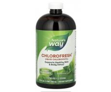 Натурес Вэй Chlorofresh, жидкий хлорофилл, с ароматом мяты, 132 мг, 473,2 мл (16 жидк. Унций)
