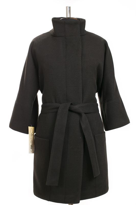 Пальто женское демисезонное (Черный)