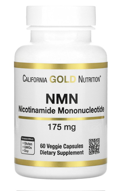 -20% NMN (никотинамид мононуклеотид), 175 мг, 60 растительных капсул