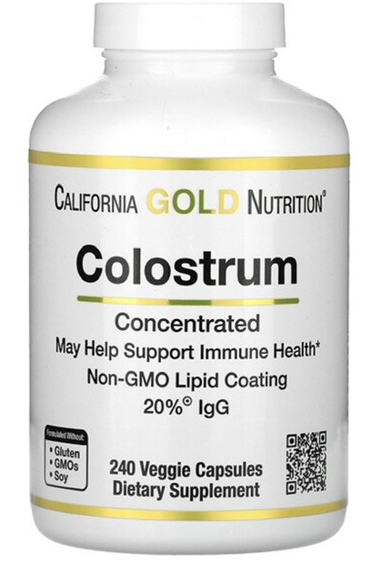 California Gold Nutrition молозиво, 240 растительных капсул