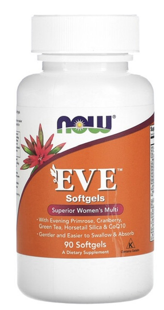 Now Foods EVE, превосходные мультивитамины для женщин, 90 мягких таблеток