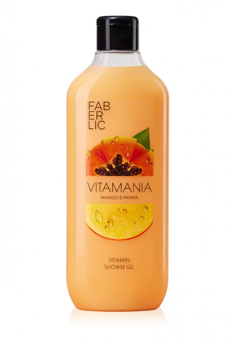 Витаминный гель для душа «Манго и папайя» Vitamania