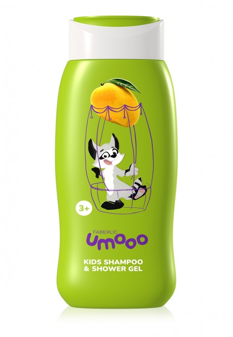 Детский шампунь-гель для душа Umooo 3+