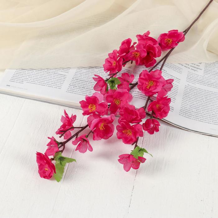 Цветы искусственные "Сакура нежность" 4х60 см, малиновый