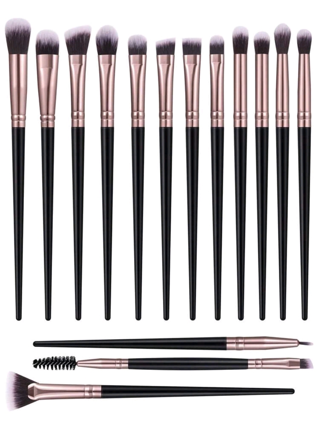 15pcs makeup brush sets Premium Synthetic hair Eyeshadow Blending brush sets cosmetics tools for face and eyes Black Friday