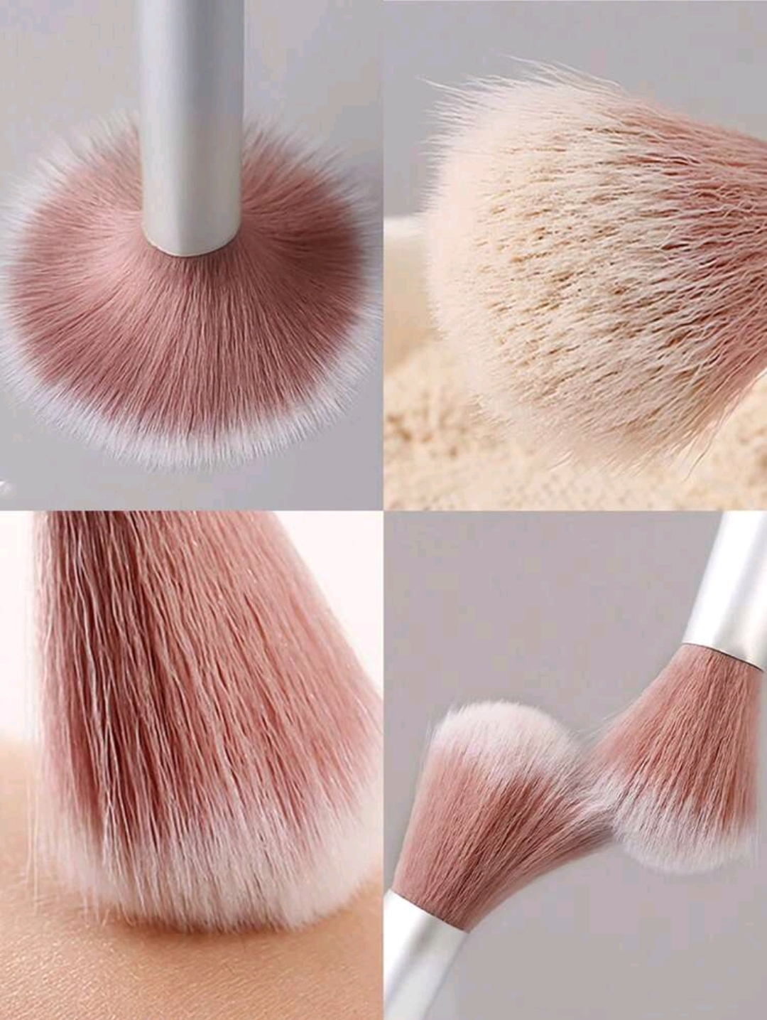 Reusable And Portable Soft Fluffy Single Powder Brush For Professional Makeup Application - Ideal For Novice And Artist. This Brush Is Suitable For Liquid, Cream And Powder And Can Be Used For Polishing, Blending And Face Brushing. Suitable For Applying C